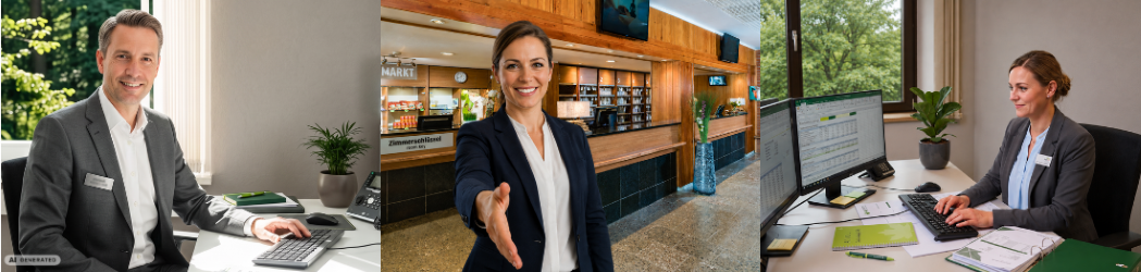 Headerbild: Hotelteam bei der Arbeit